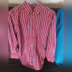 Ralph Lauren pin stripe button down shirt